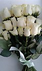 белые розы 25 шт